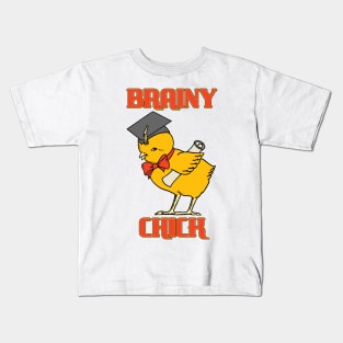 Brainy Chick Kids T-Shirt